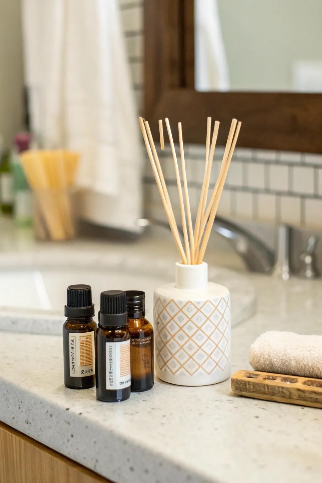 Scent elements enhance your bathroom's ambiance.