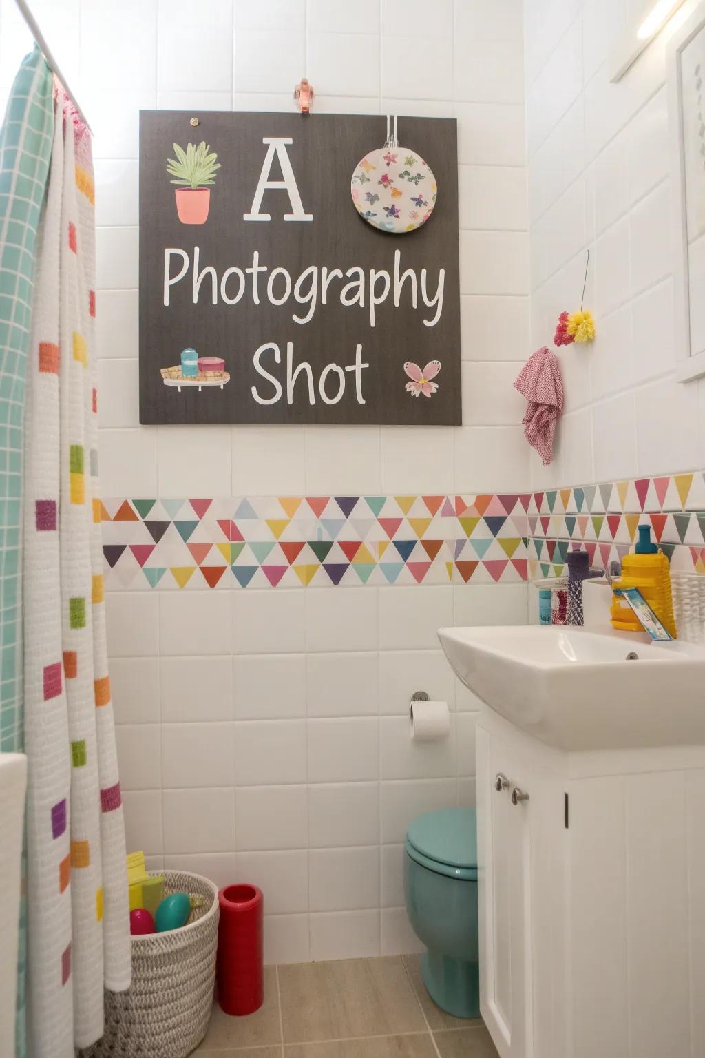 Bring humor to your bathroom with pun-filled signs.