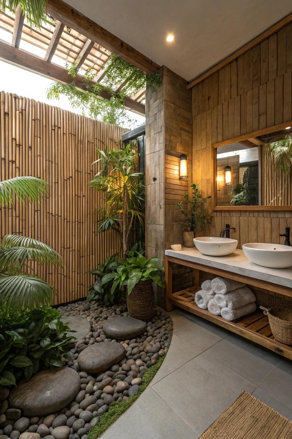 Sustainable beauty with plant panels.