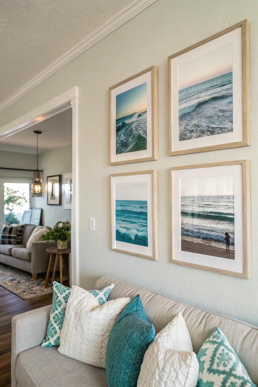 Transform your space with captivating ocean-themed art prints.