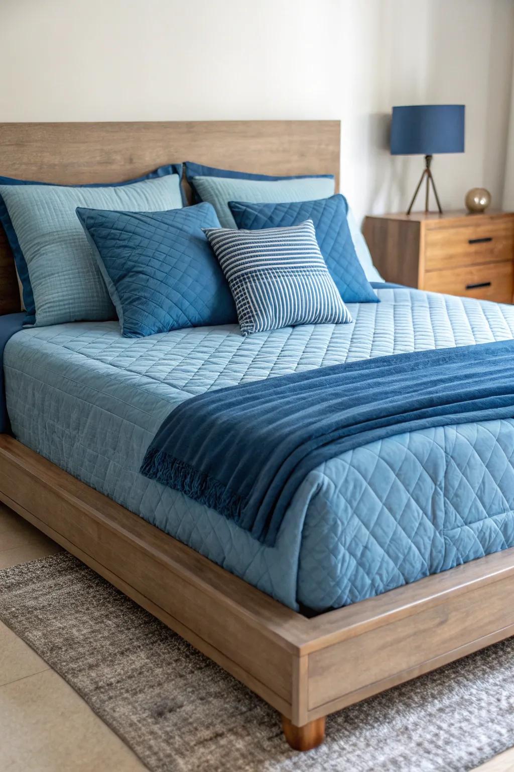 A unified color scheme yields a harmonious and refined look.