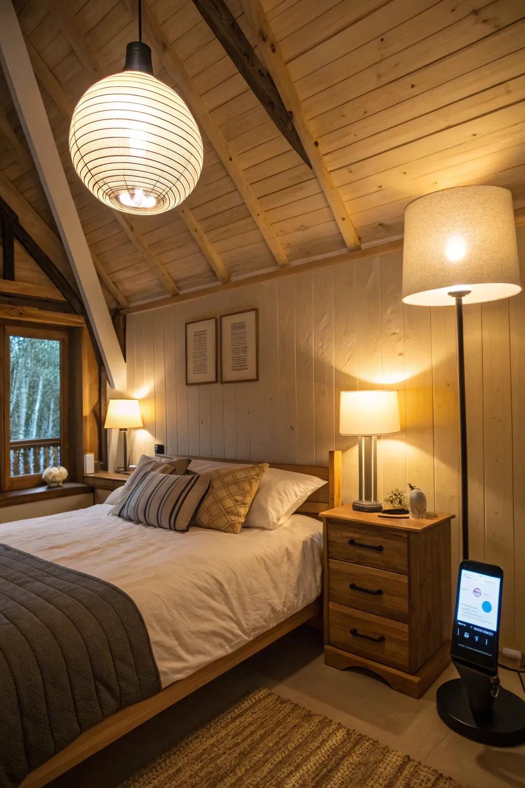 For any mood, smart lights offer customizable lighting.