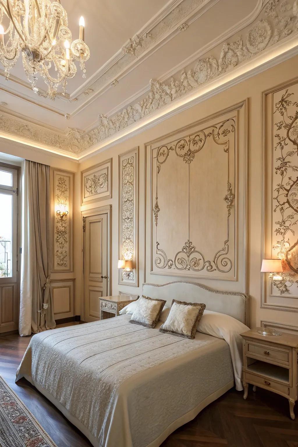 Wall trim can give a classic style to your room.