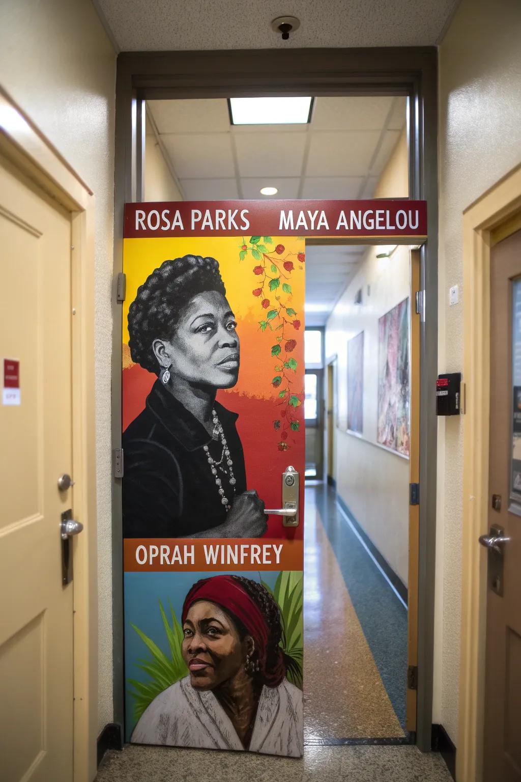 A door sharing Black women’s stories.