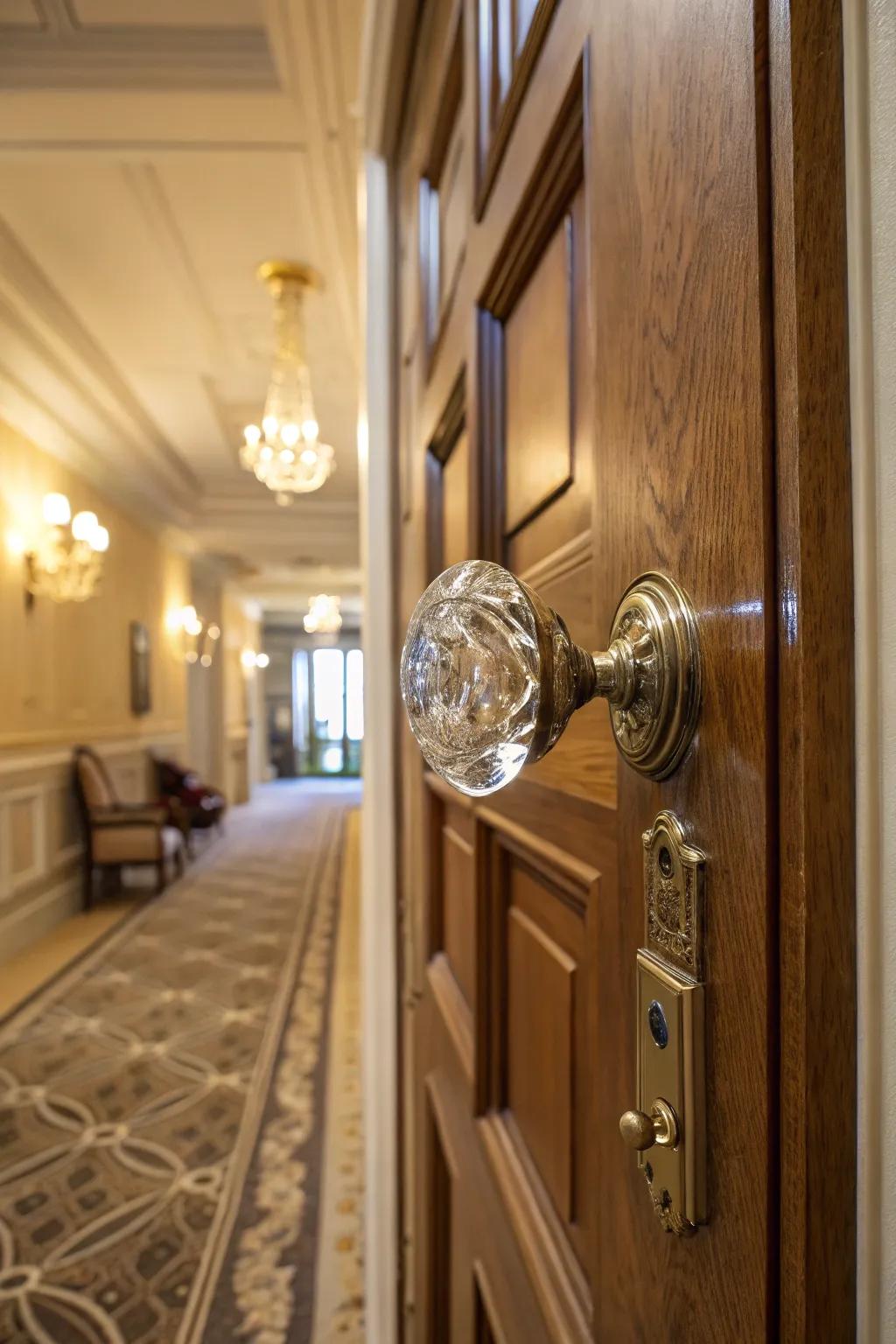 Door knobs that bring a hint of sophistication.