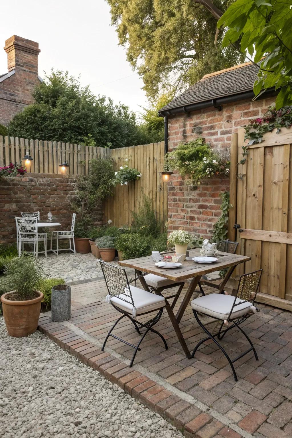 Stone block and gravel combinations fashion countryside-inspired and captivating outdoor spaces.