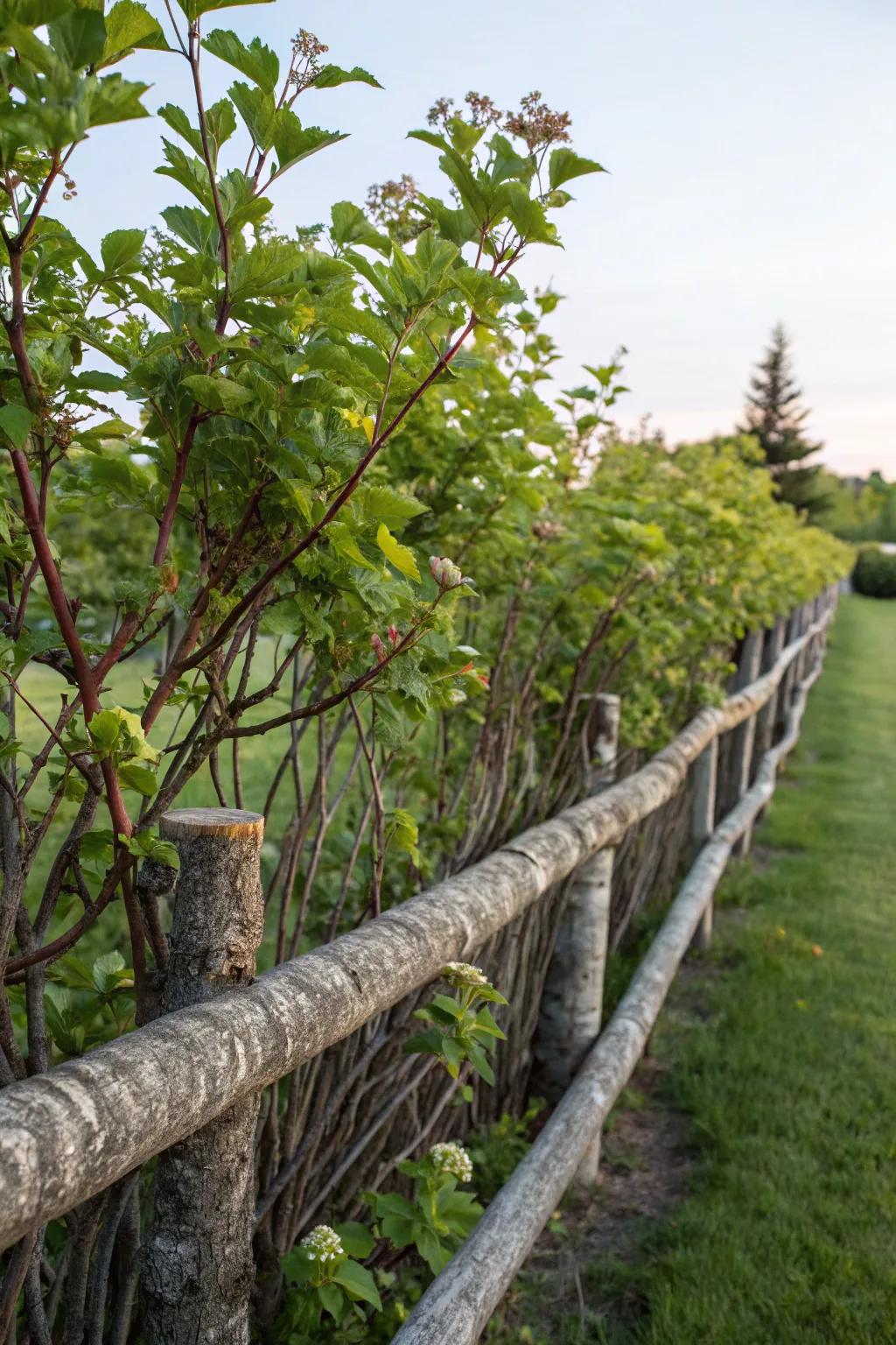 Woodbark adds texture and charm to your fence.