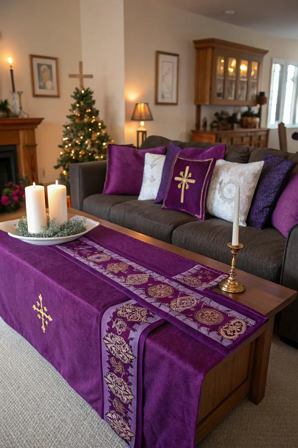 Liturgical colors set the tone for spiritual seasons in your decor.