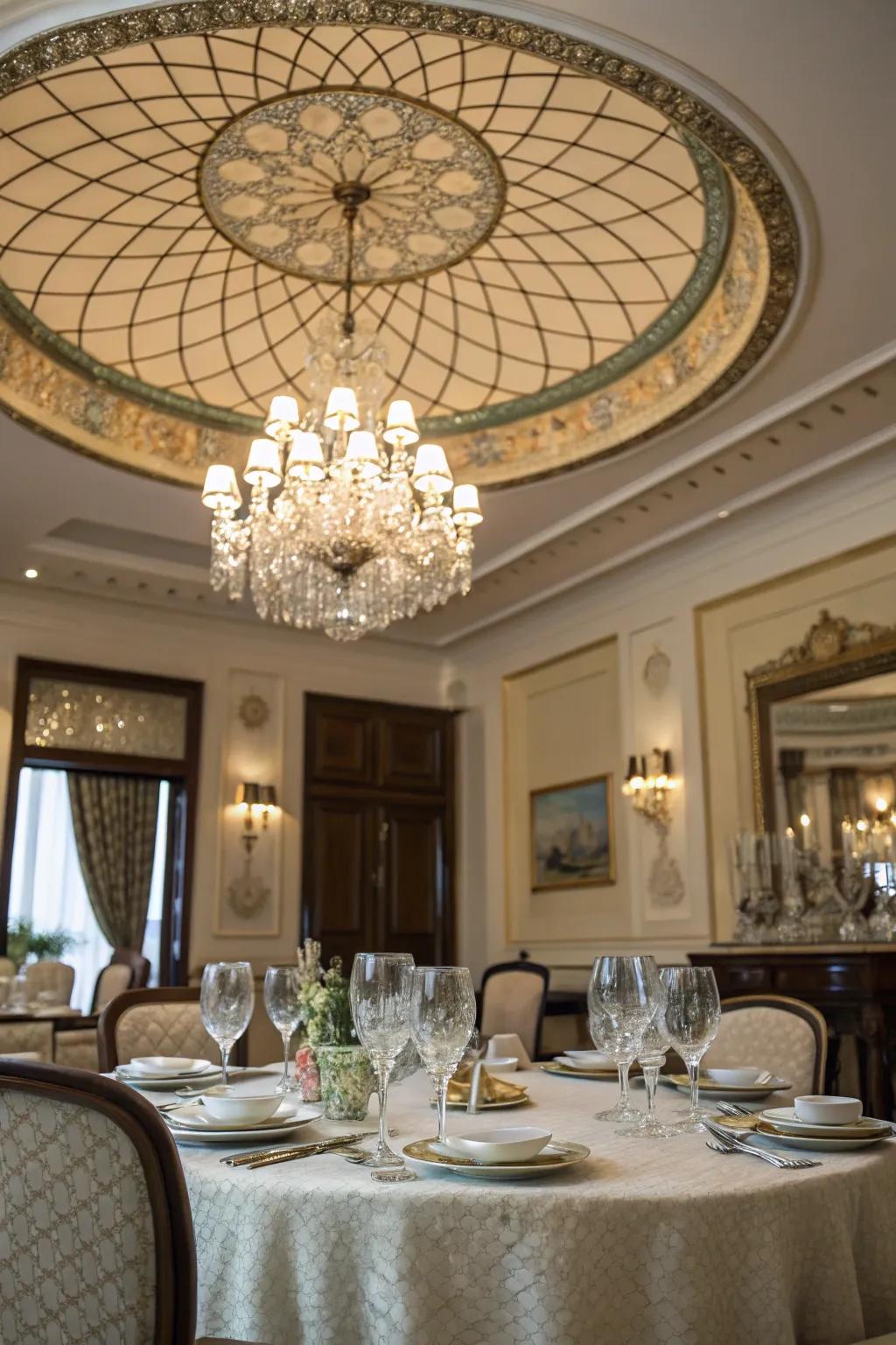 Impress your visitors through a dramatic ceiling arch.