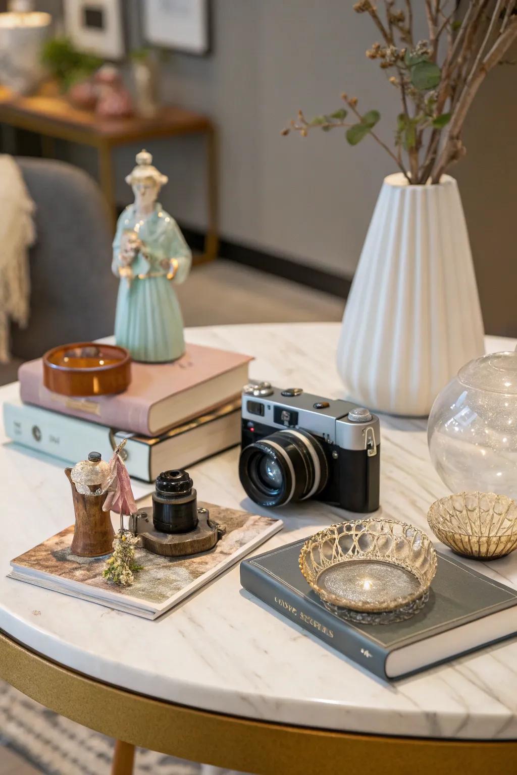 Collections inject personal touches and tales to your decoration.