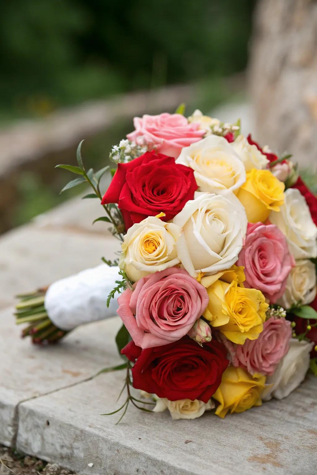 Classic and budget-friendly wedding collection featuring roses.