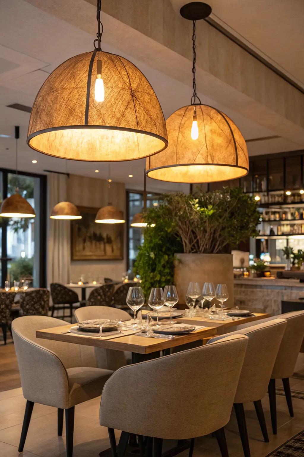 Distinctive lighting installations contribute personality and style to any room.