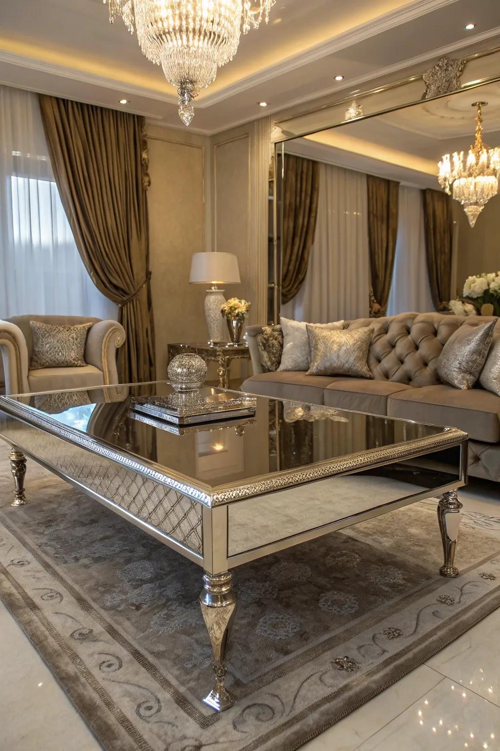 Metallic finishes enhance modern, glamorous spaces with a magical touch.