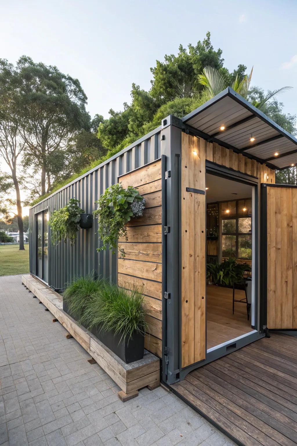 Incorporate earth-friendly materials inside a container for a better stowage strategy.