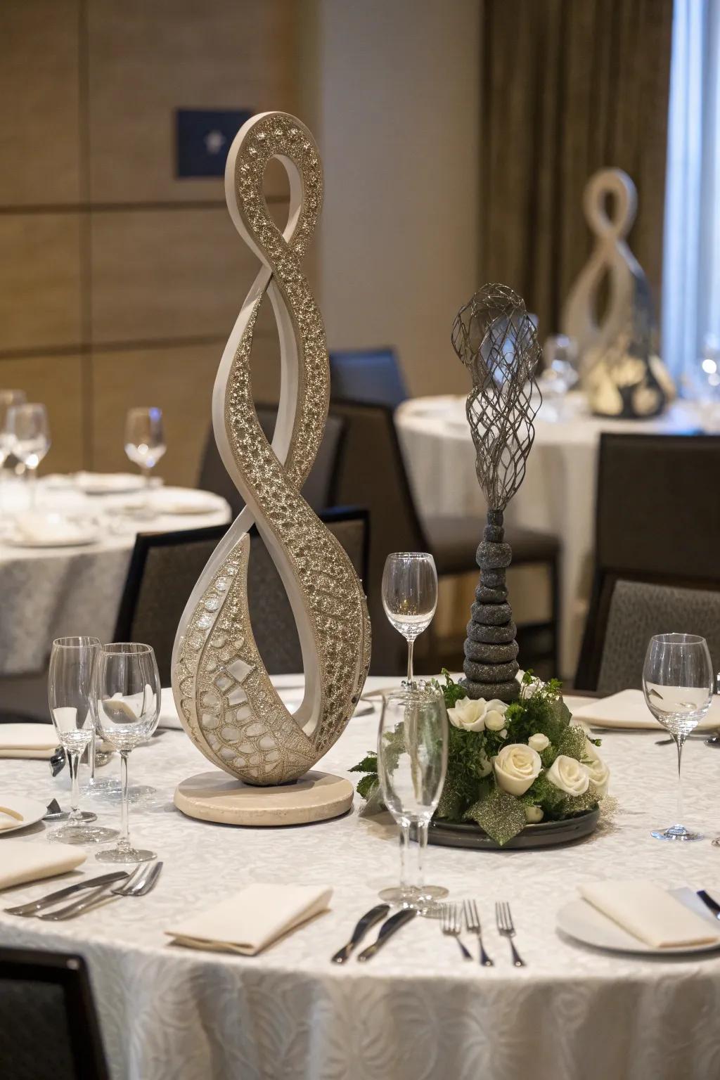 Artistic sculpture crafting a powerful visual statement.