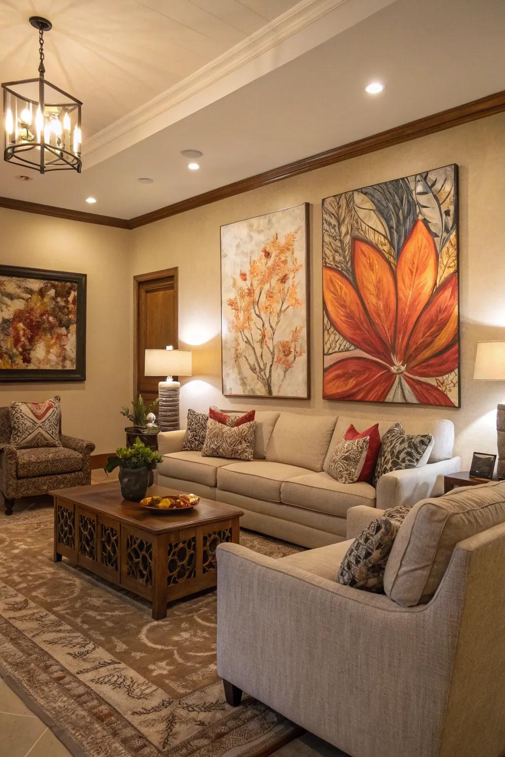 Wall decor enhances the feel of your space.