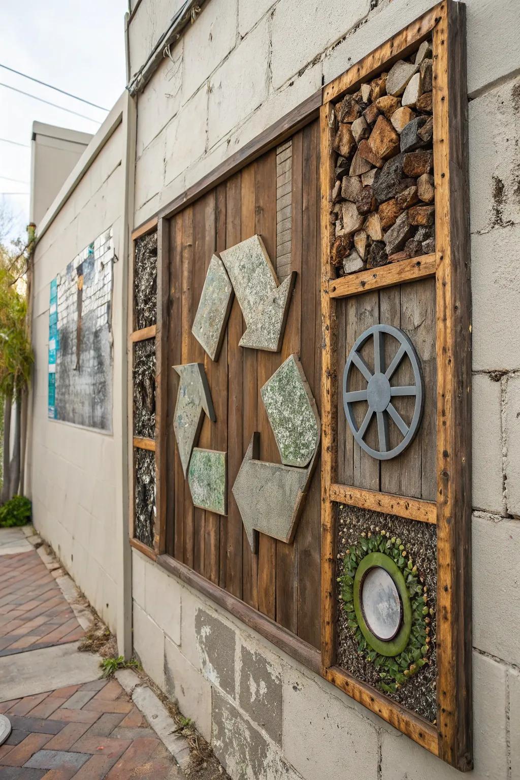 Redesigned Art transforming discarded material into beauty.