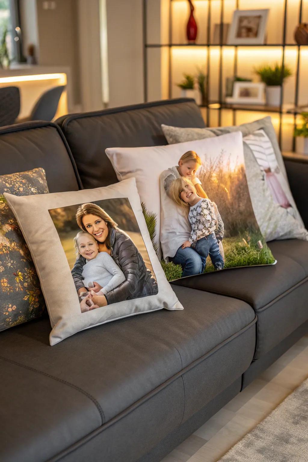Bespoke pillow sheaths furnish a snug and personal decor update.