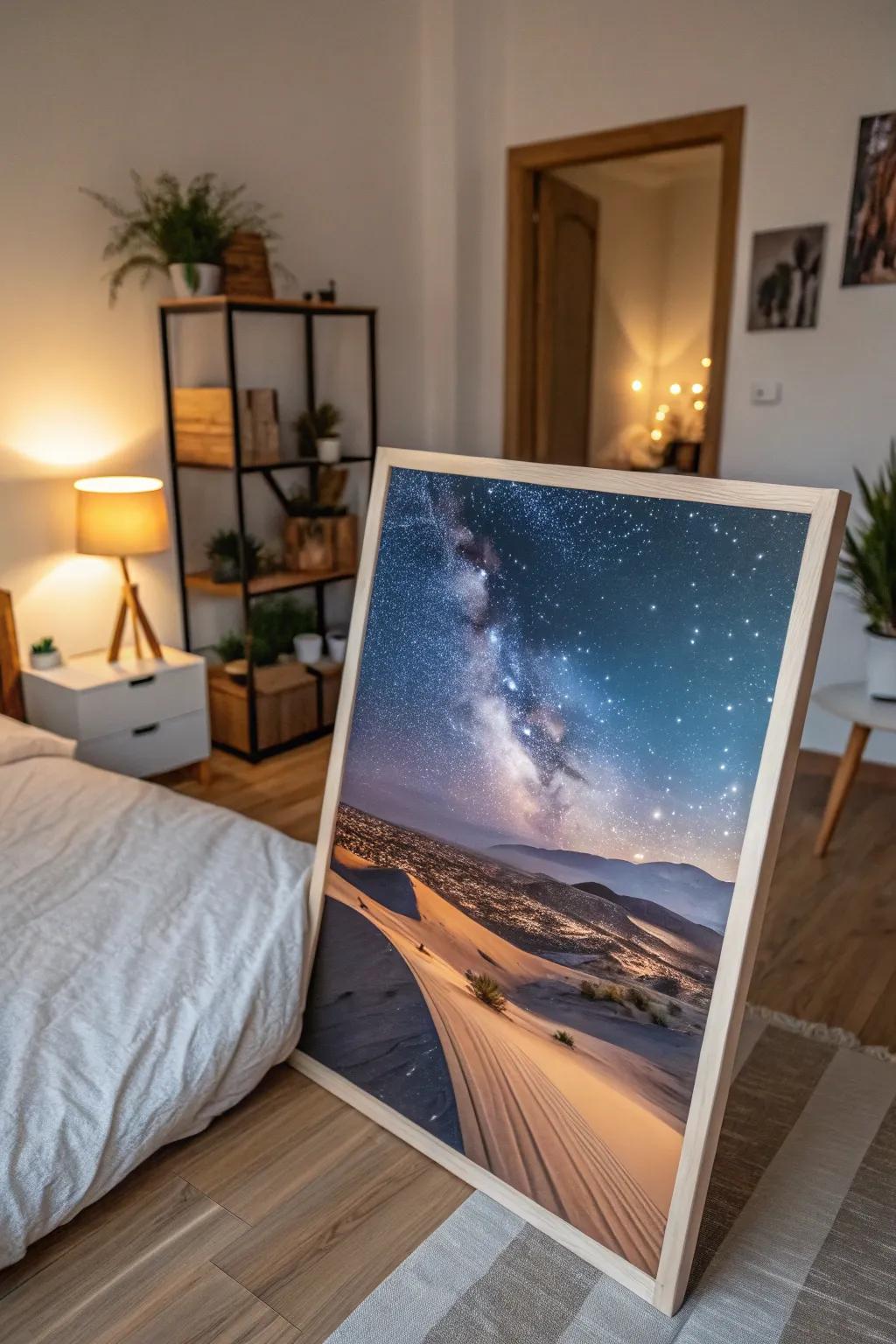 Encounter serenity through an arid night visual