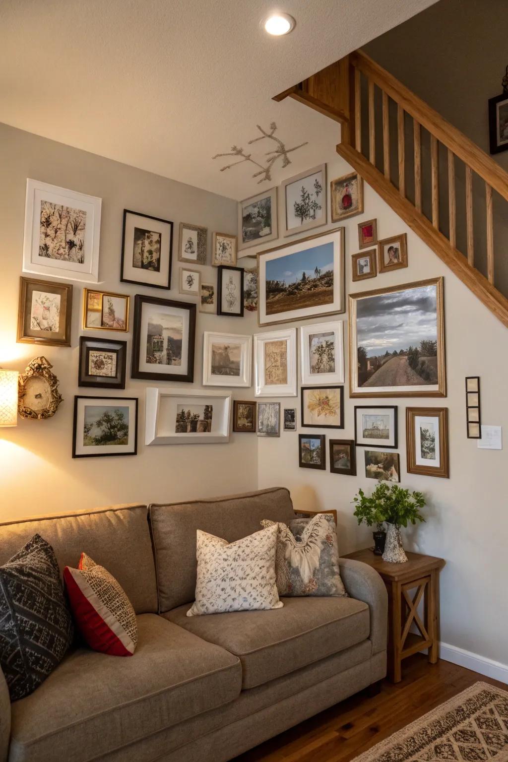 A personalized art display that mirrors individuality and style.