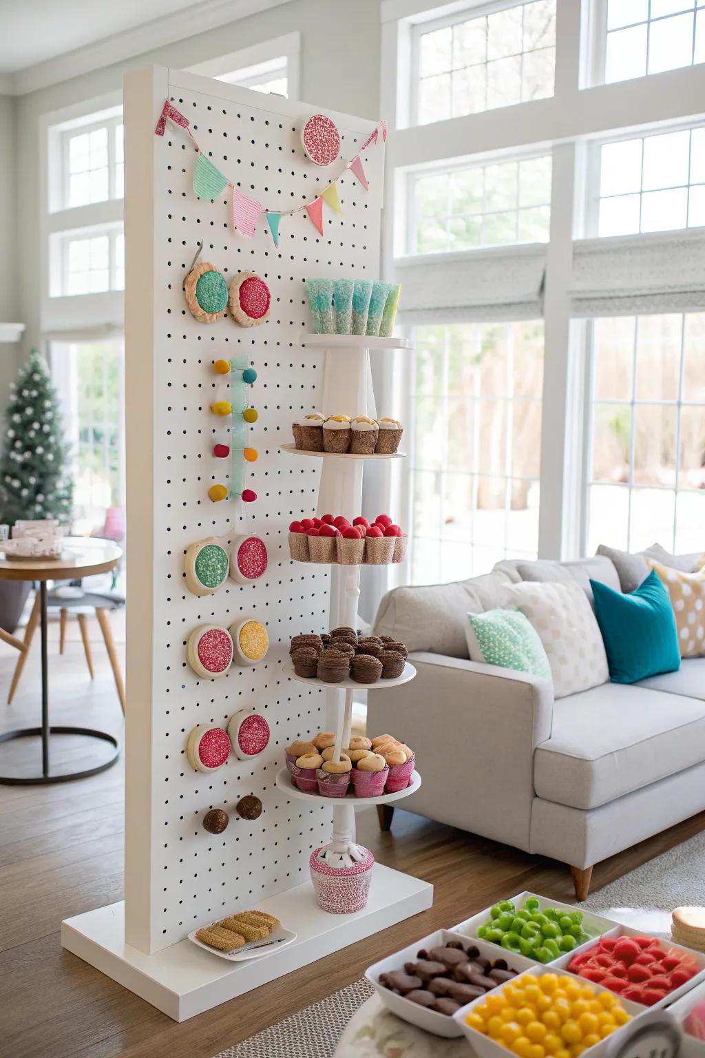 An interactive dessert partition that captures attention.