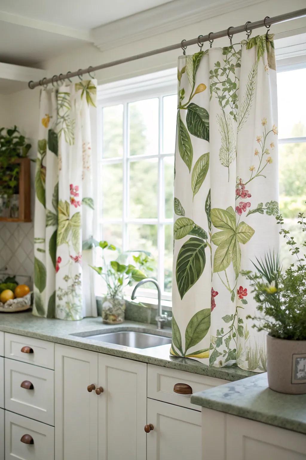 Nature-themed designs bring the outdoors inside.