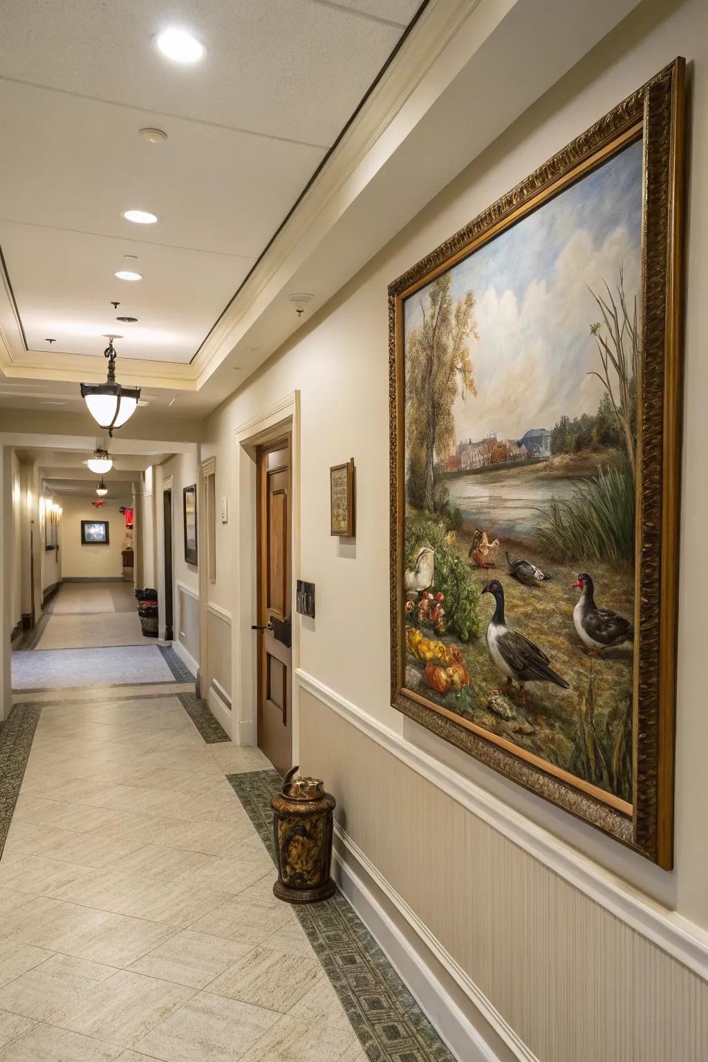 Concealed waterfowl illusions introduce an element of surprise to your decorating.