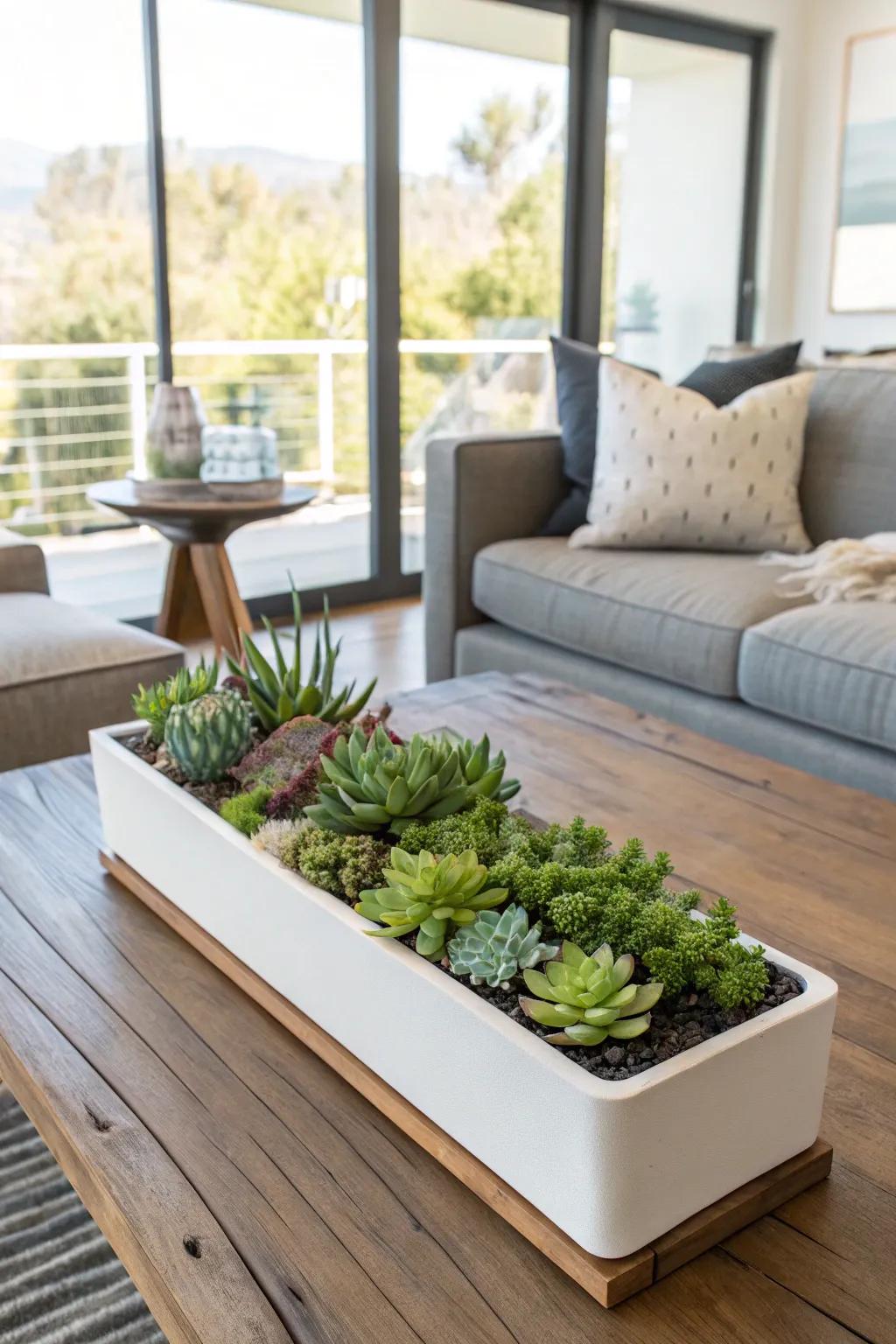 Succulent containers present a verdant fix with minimal upkeep.