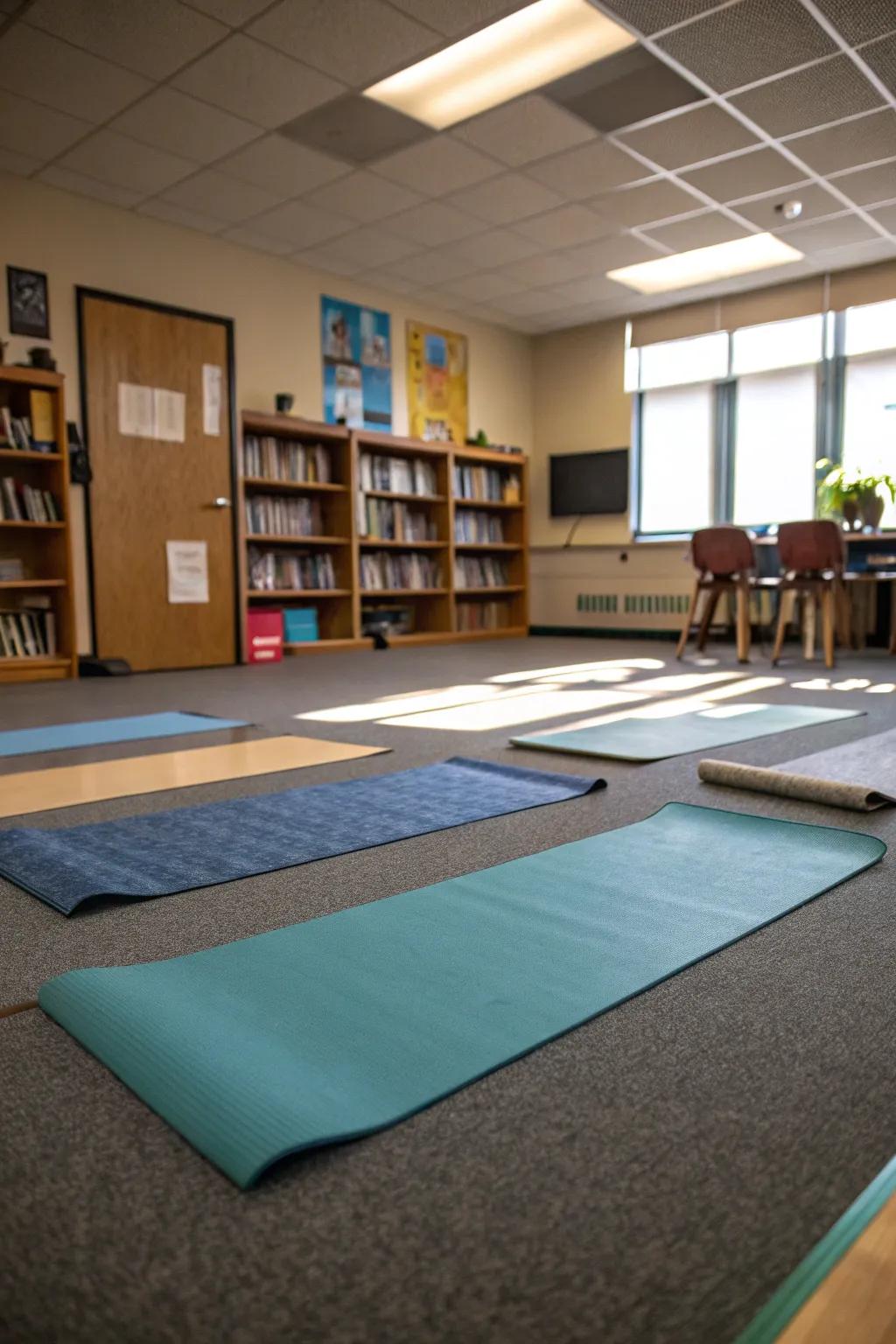 A tranquil Calm Meditation Spot for student breaks