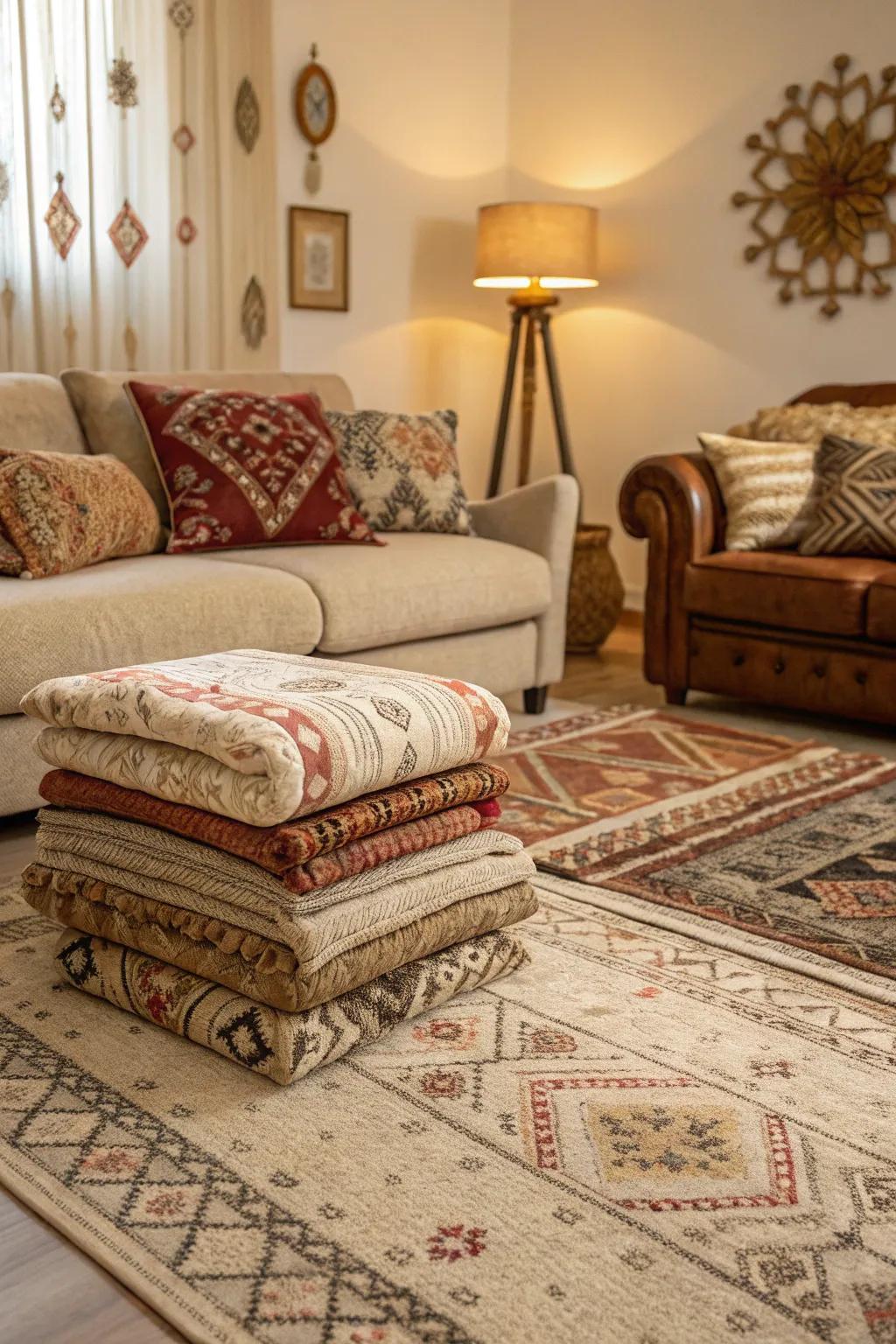 Layered feels fashion a rich and welcoming space.