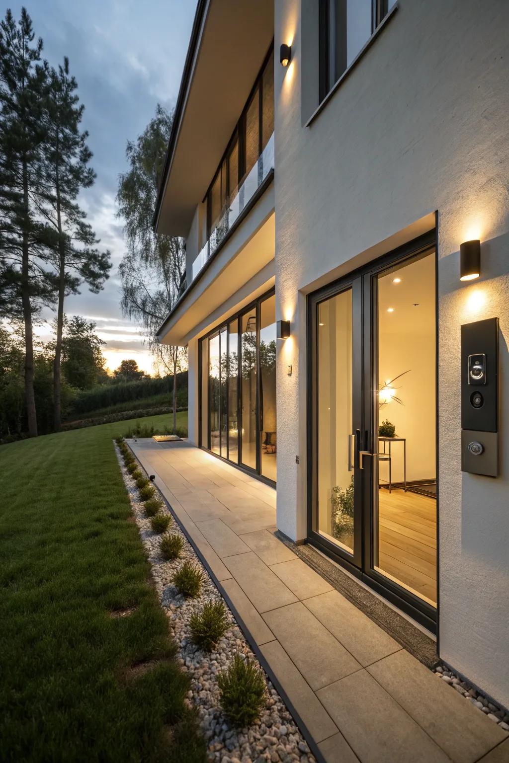 Smart technology blends security and style.