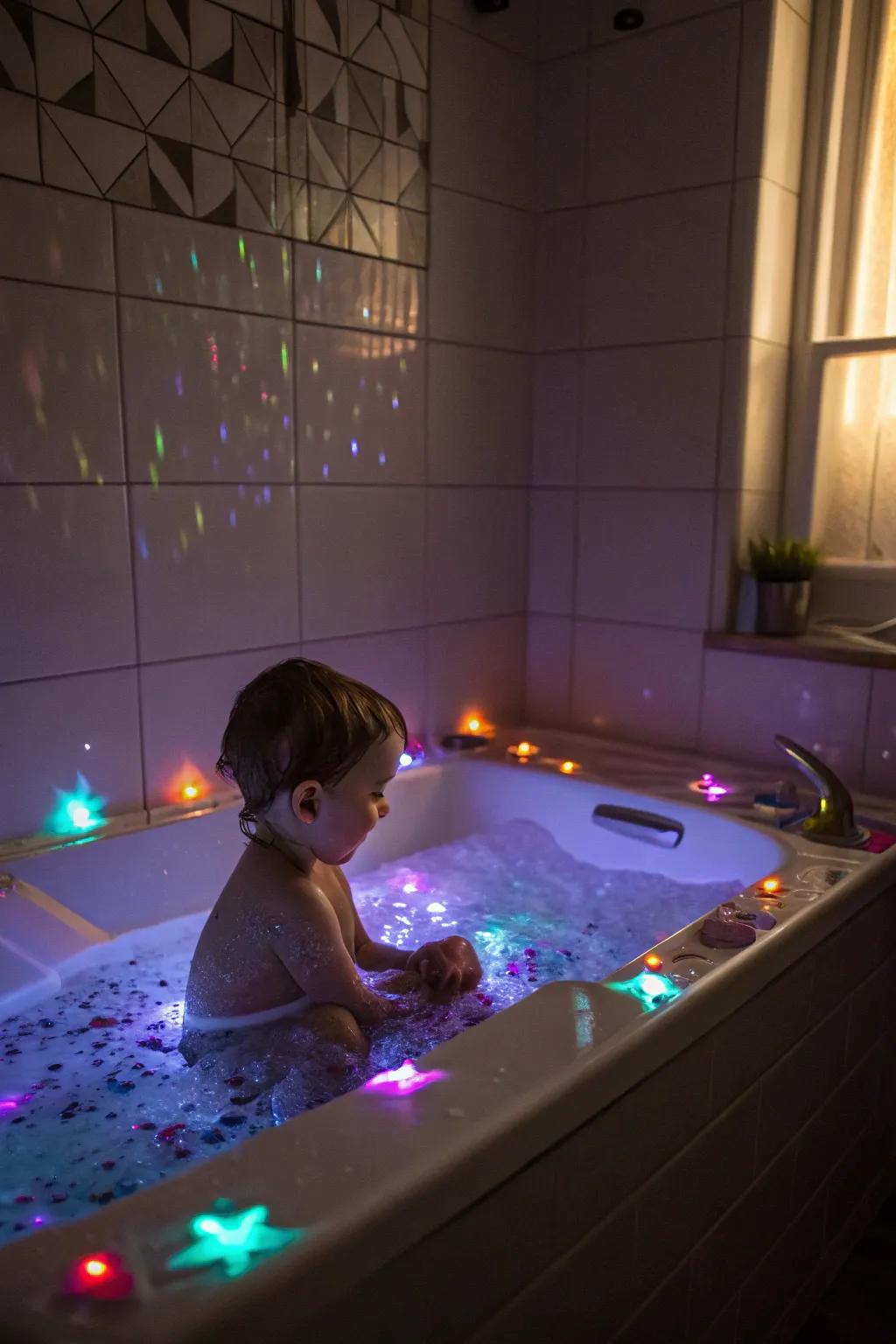 A glowing water bath turns a routine into a mystical adventure.