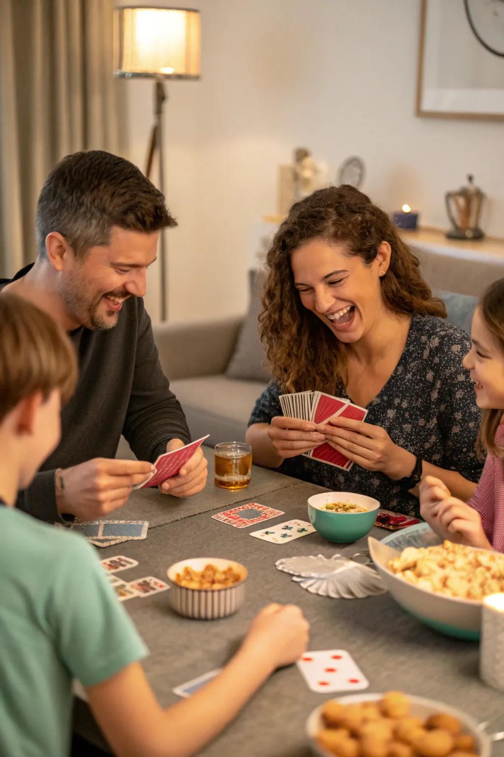 Card games present unlimited prospects for family game night amusement.