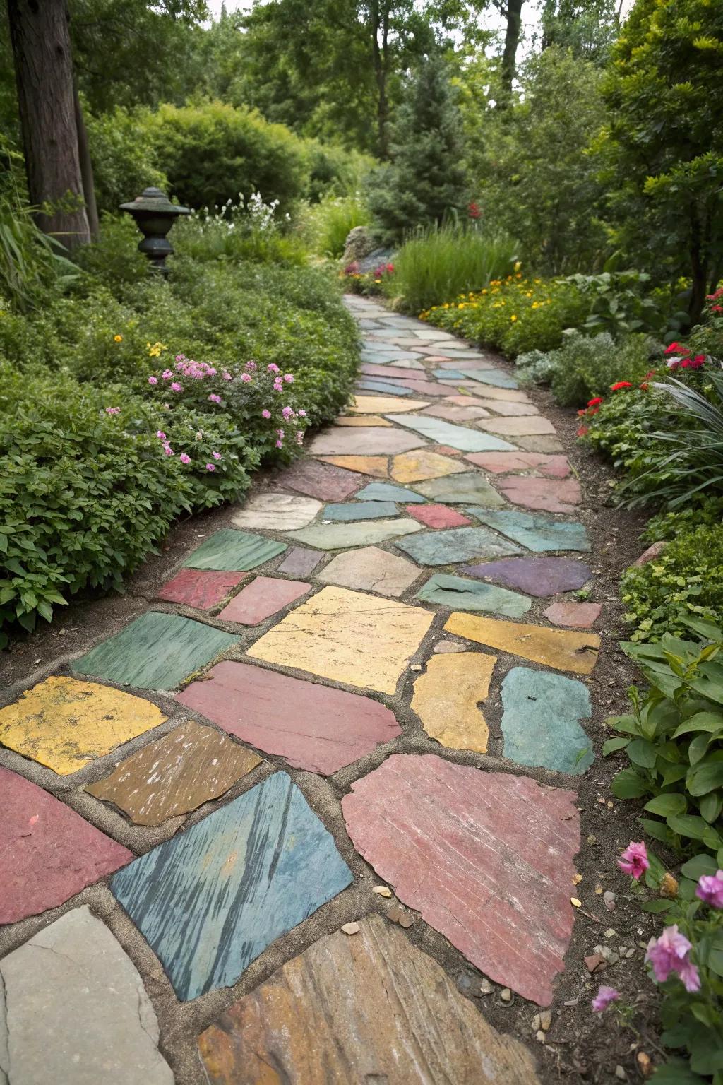 A vibrant mosaic of sandstones imparting vitality to the landscape.