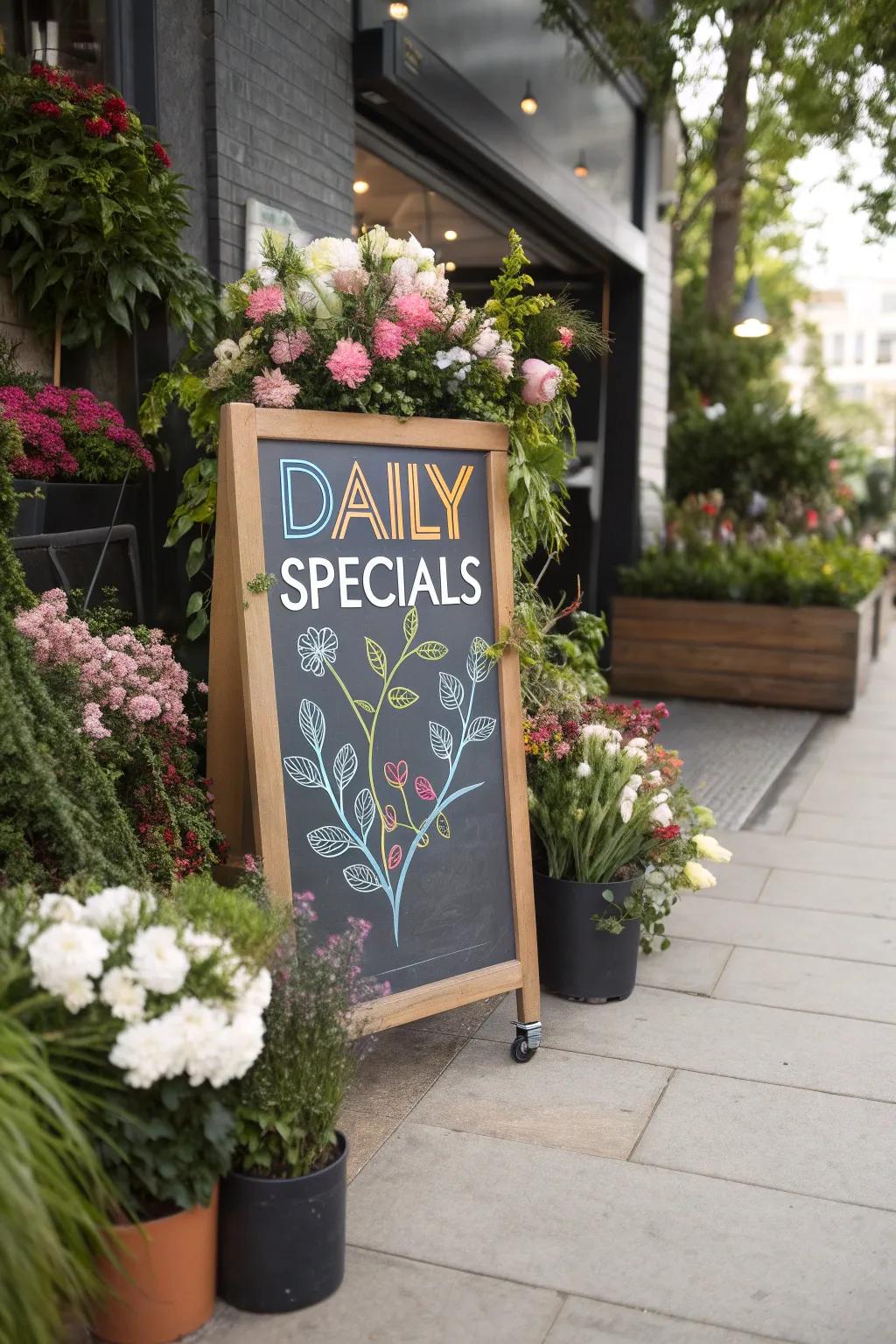 A dynamic marker that invites patrons to see what's new