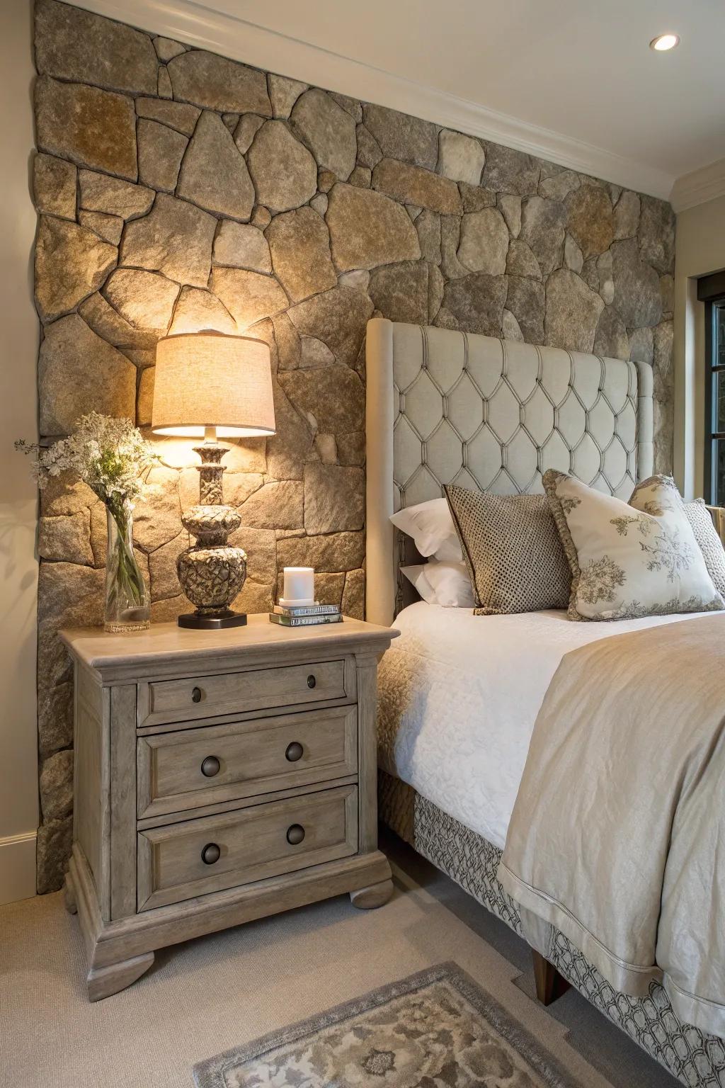 Stone features add tough, natural texture.