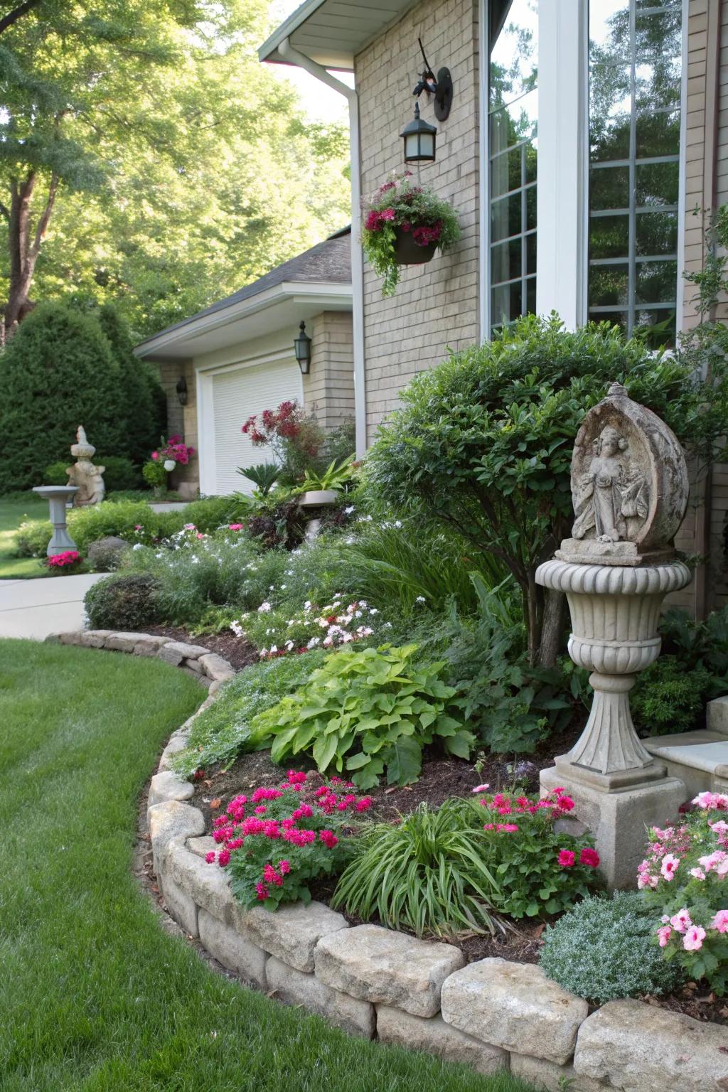 Art adds personalization to your berm’s design.