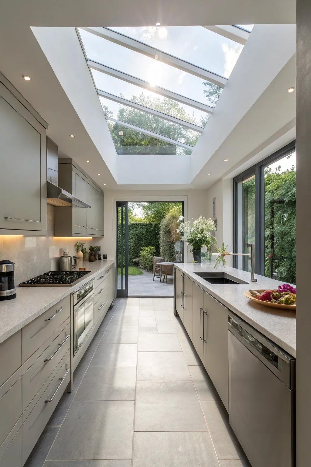 Natural light that brings life to the kitchen.
