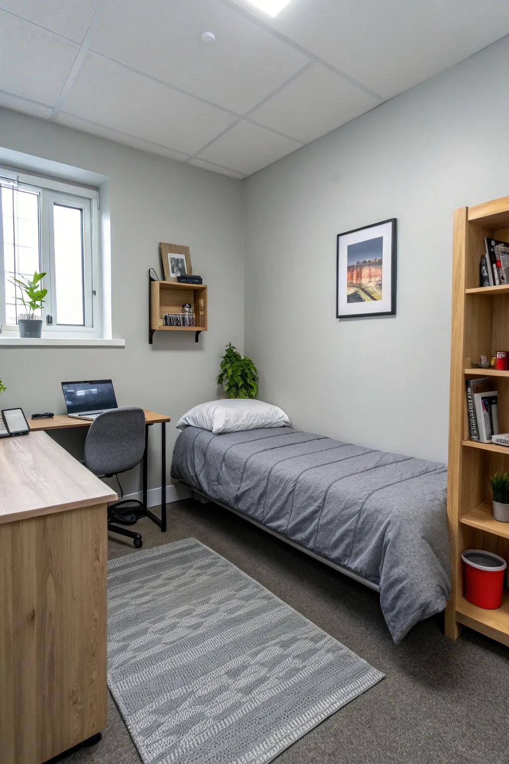 Less is more when it comes to calm vibes.