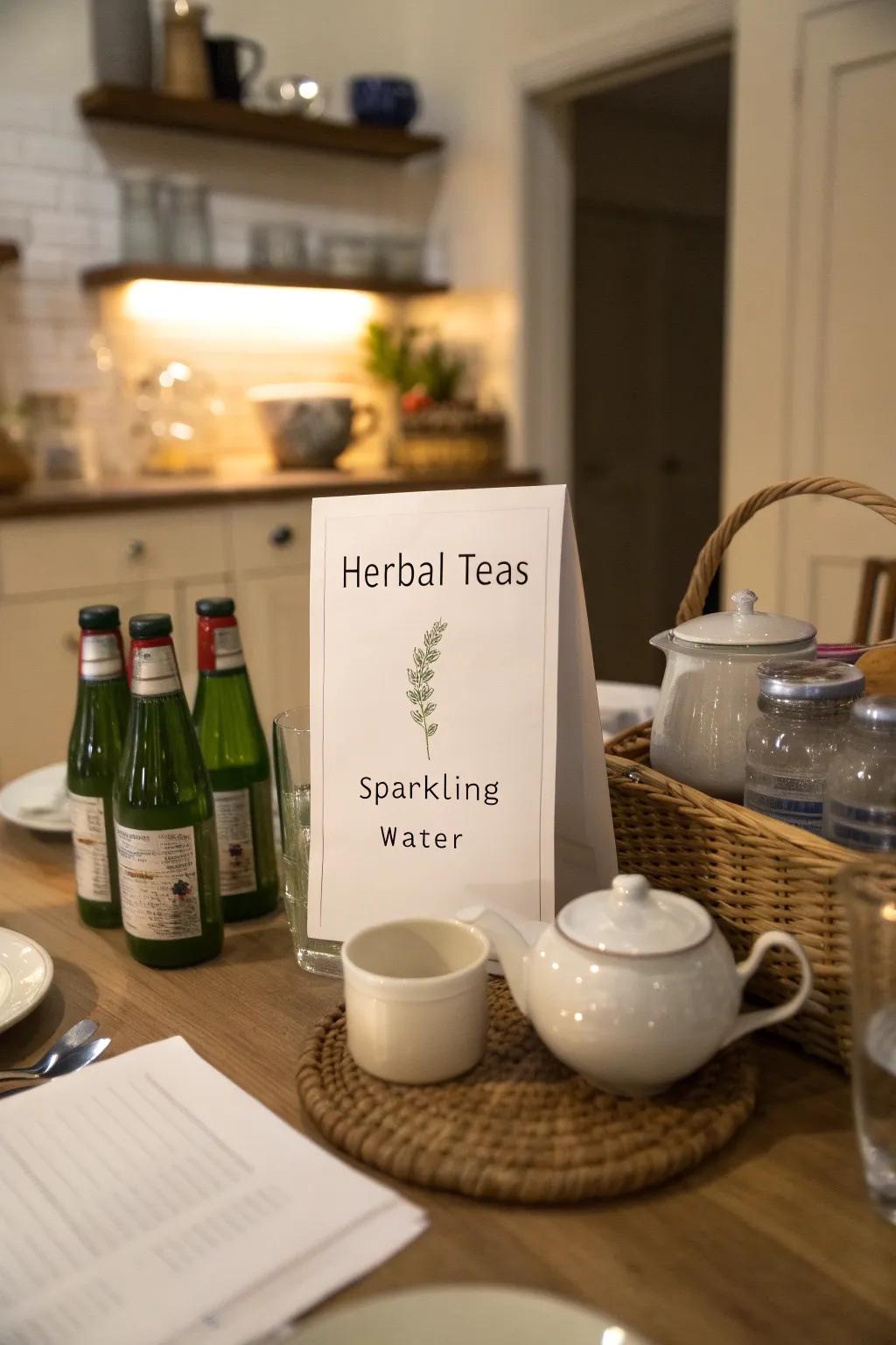 A range of drink options makes your food list exciting and revitalizing.