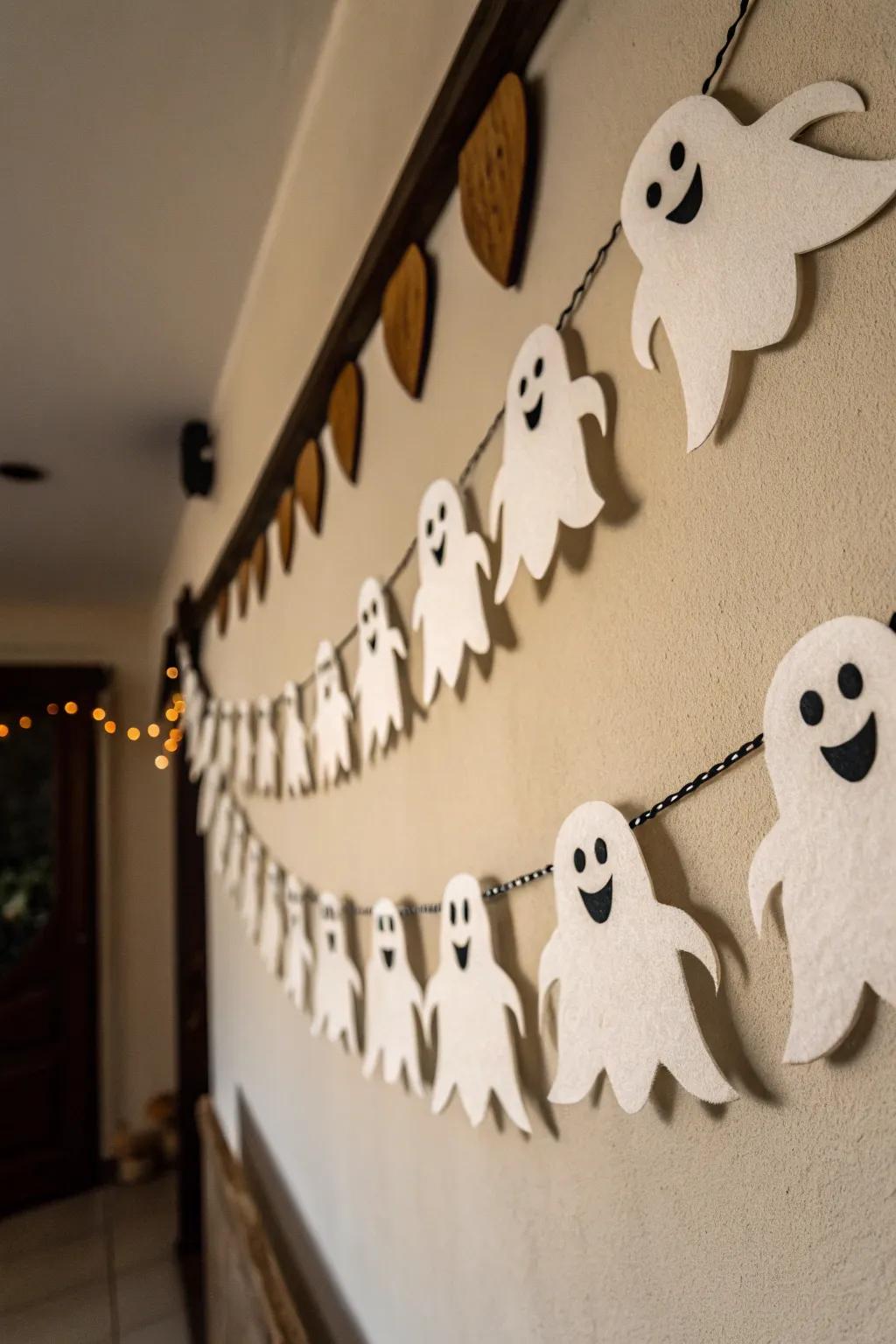 Ghostly chains add playful spookiness to your decorations.