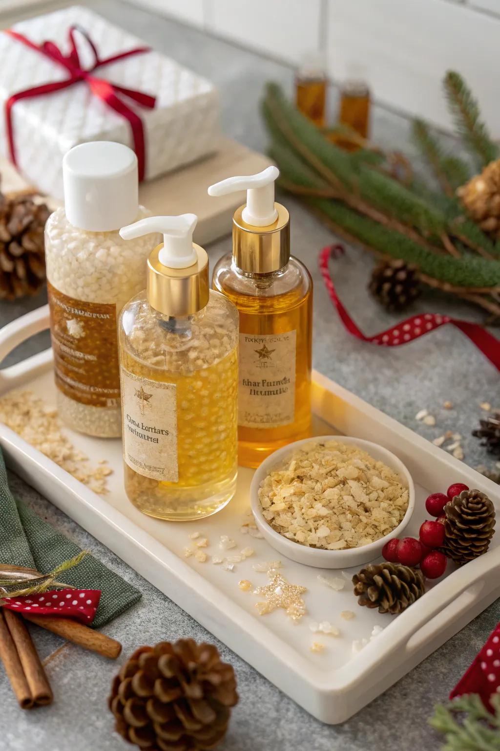 Gourmet hand cleansers for a luxurious touch