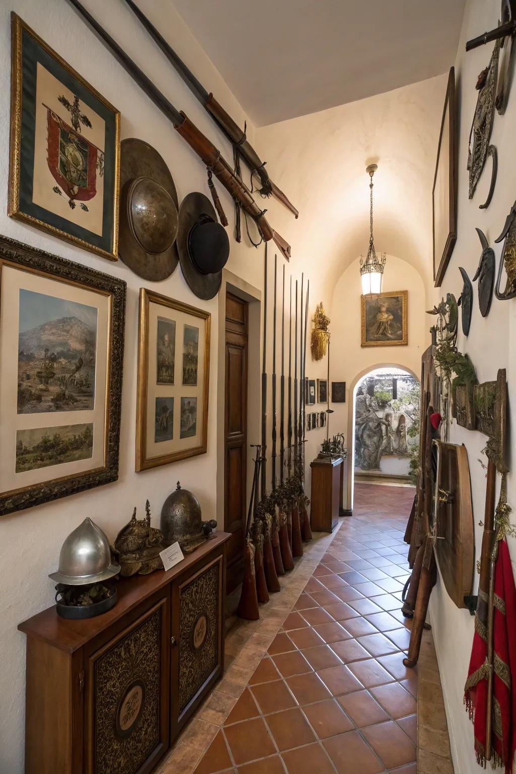 Art enriches your armory with warmth and character.