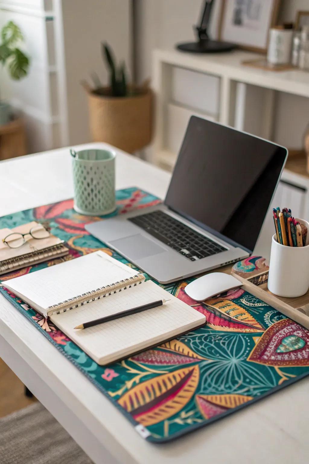 Work area mats give style and capability in your workspace.