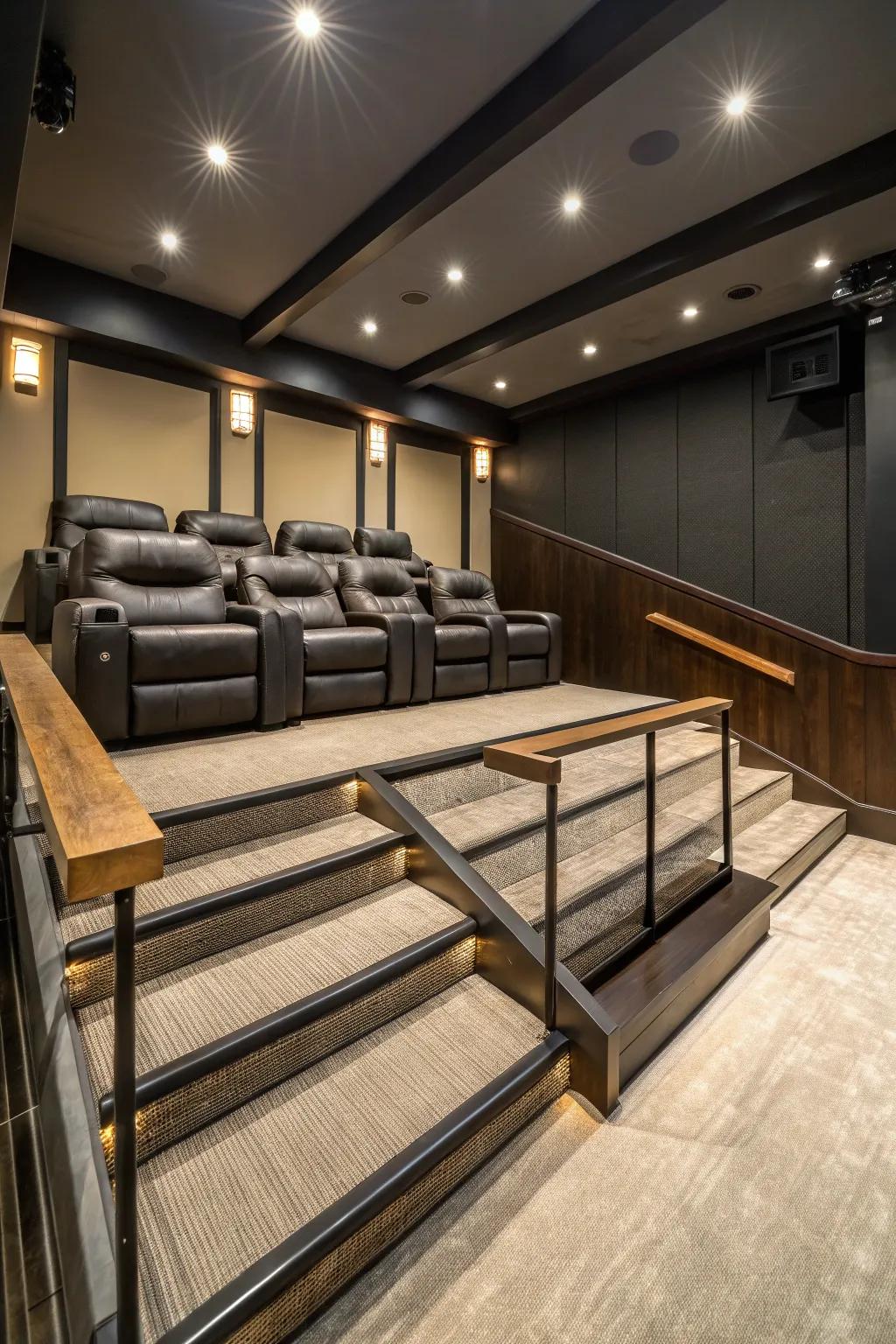 Elevated walkways offer easy access and a touch of drama.