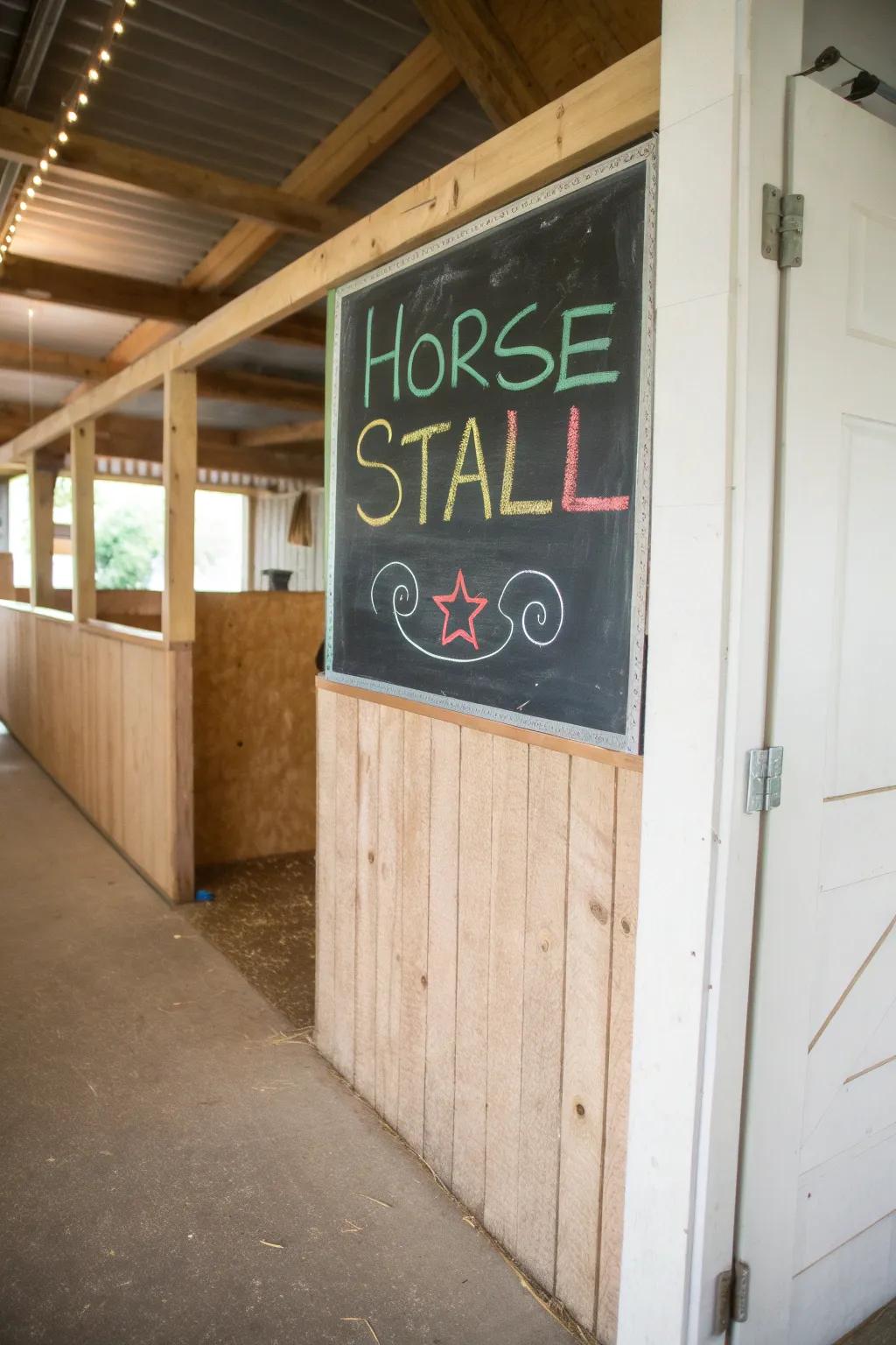 Chalkboards provide a dynamic and engaging decoration.