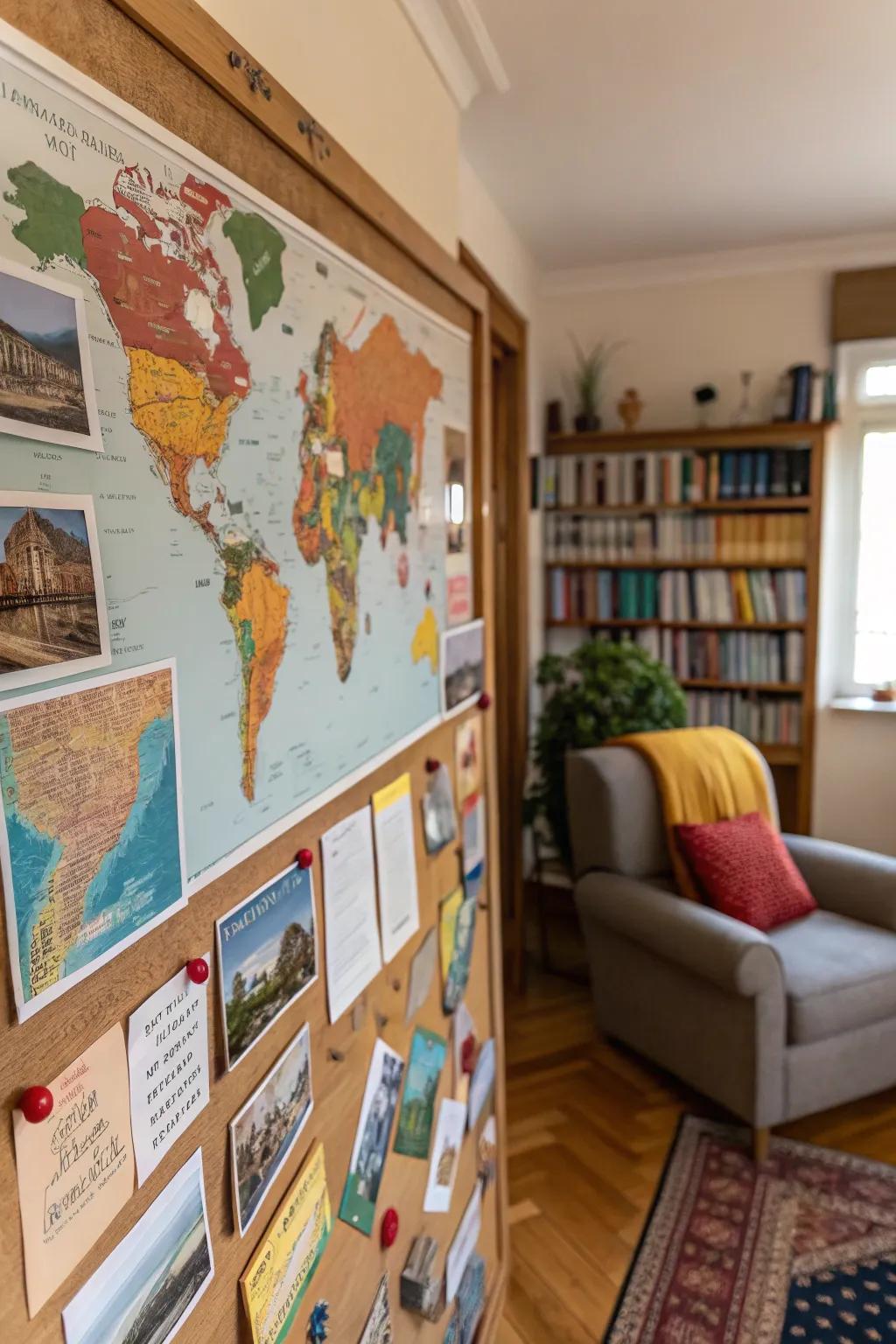 Spark wanderlust with a section dedicated to travel dreams.