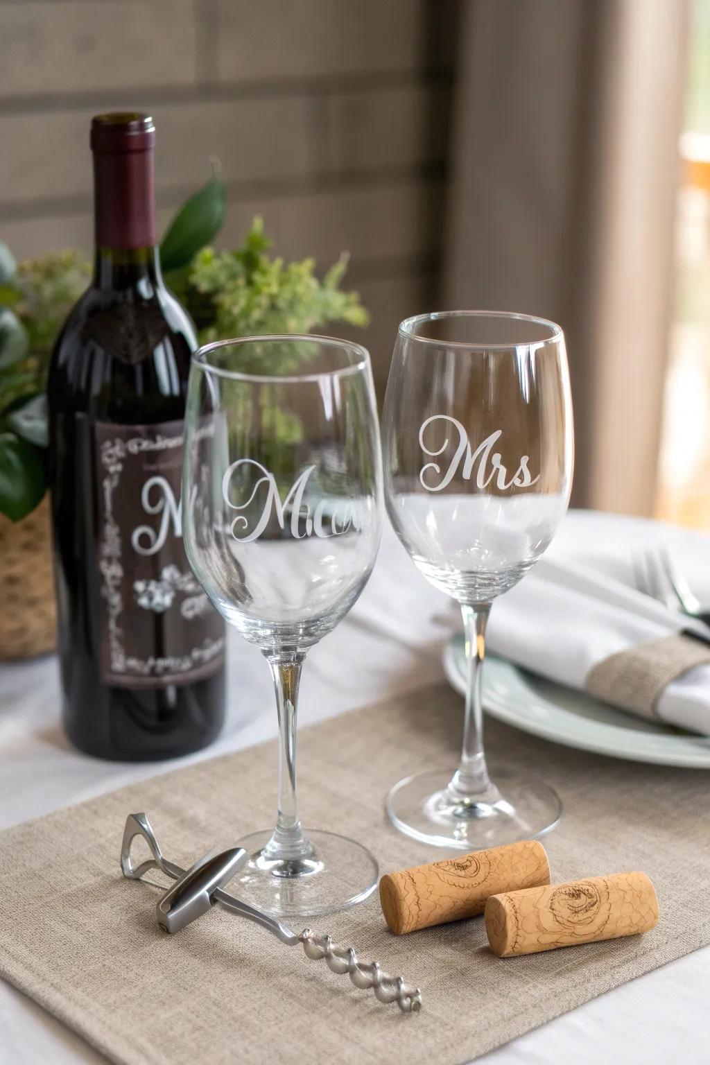 Cups with names to make every toast special.