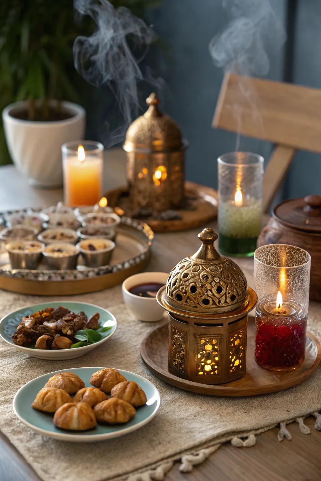 Seasonal perfumes creating a calming atmosphere