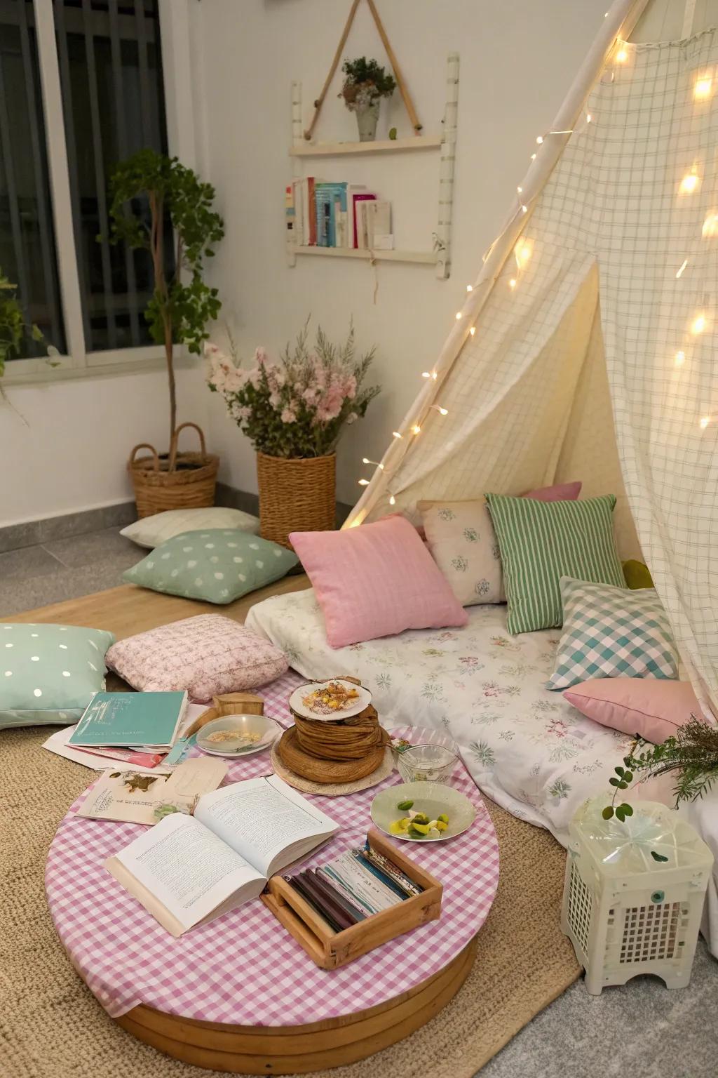 Reading spot offers calm.